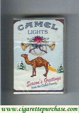 Camel collection version Seasons Greetings Lights cigarettes hard box